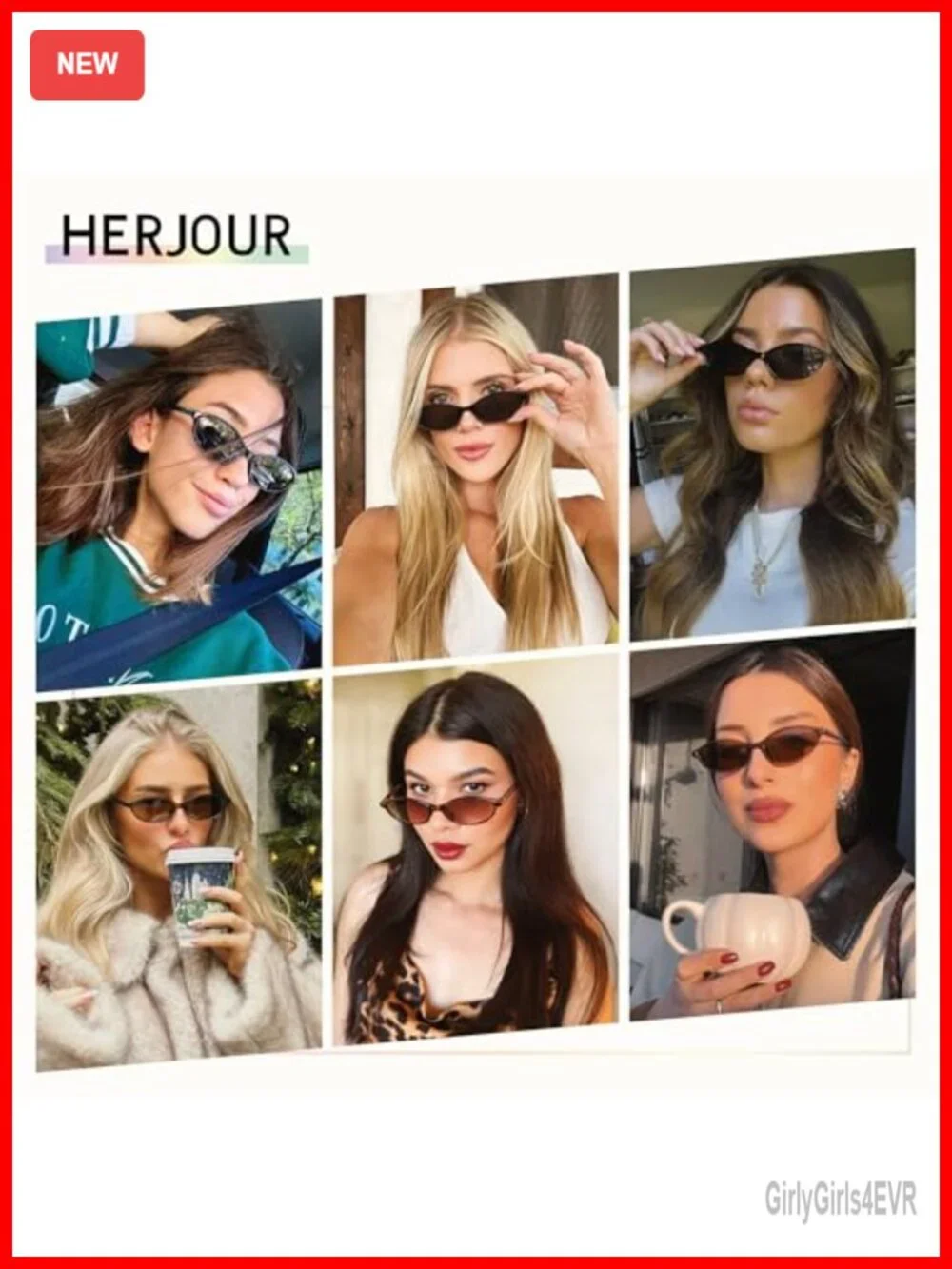 Retro Oval Cat Eye Sunglasses Women Y2K 2000s UV Protection 3 Pack